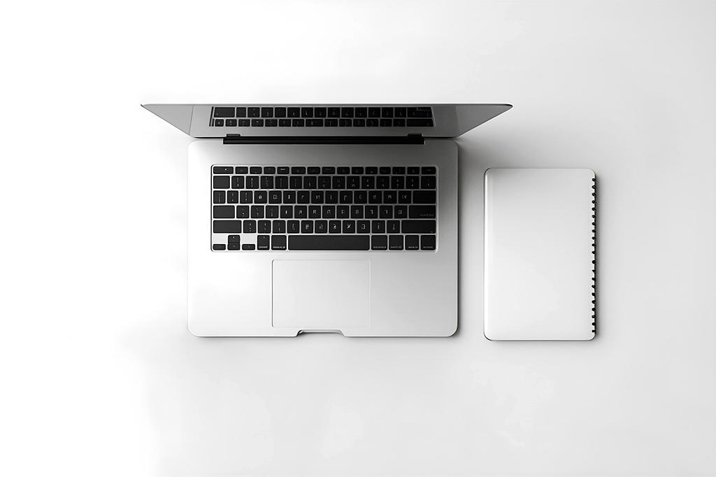 Professional using AI transcription software on laptop with audio waveforms
